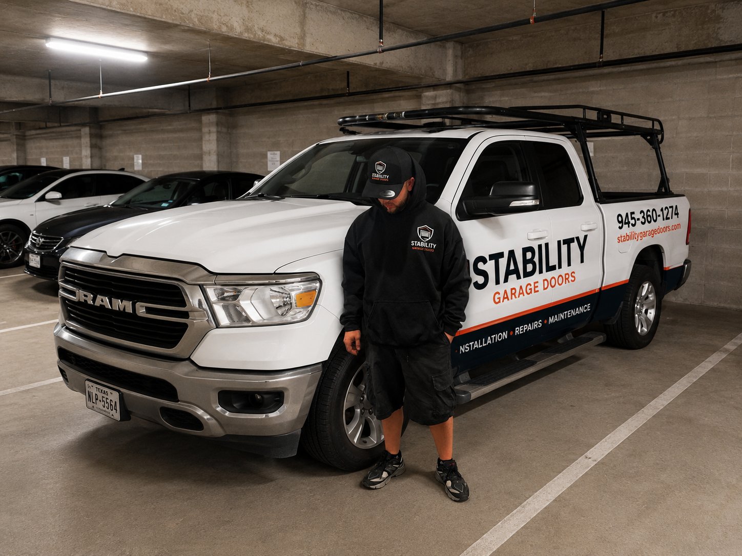 Stability Garage Doors service truck